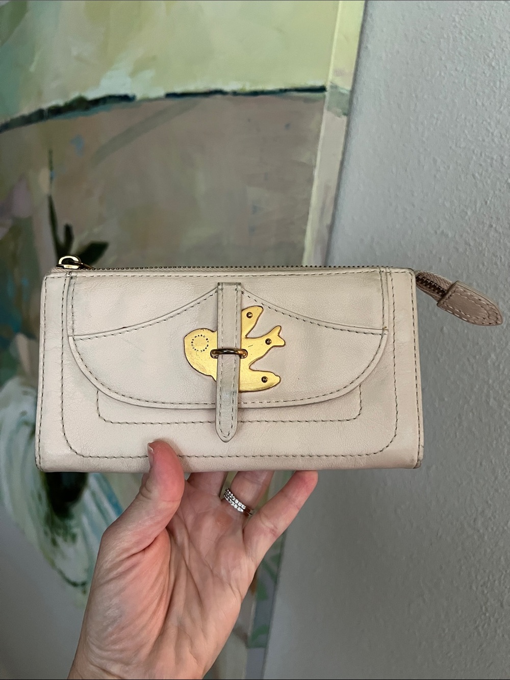 Marc by Marc Jacobs Petal To The Metal Leather Wallet